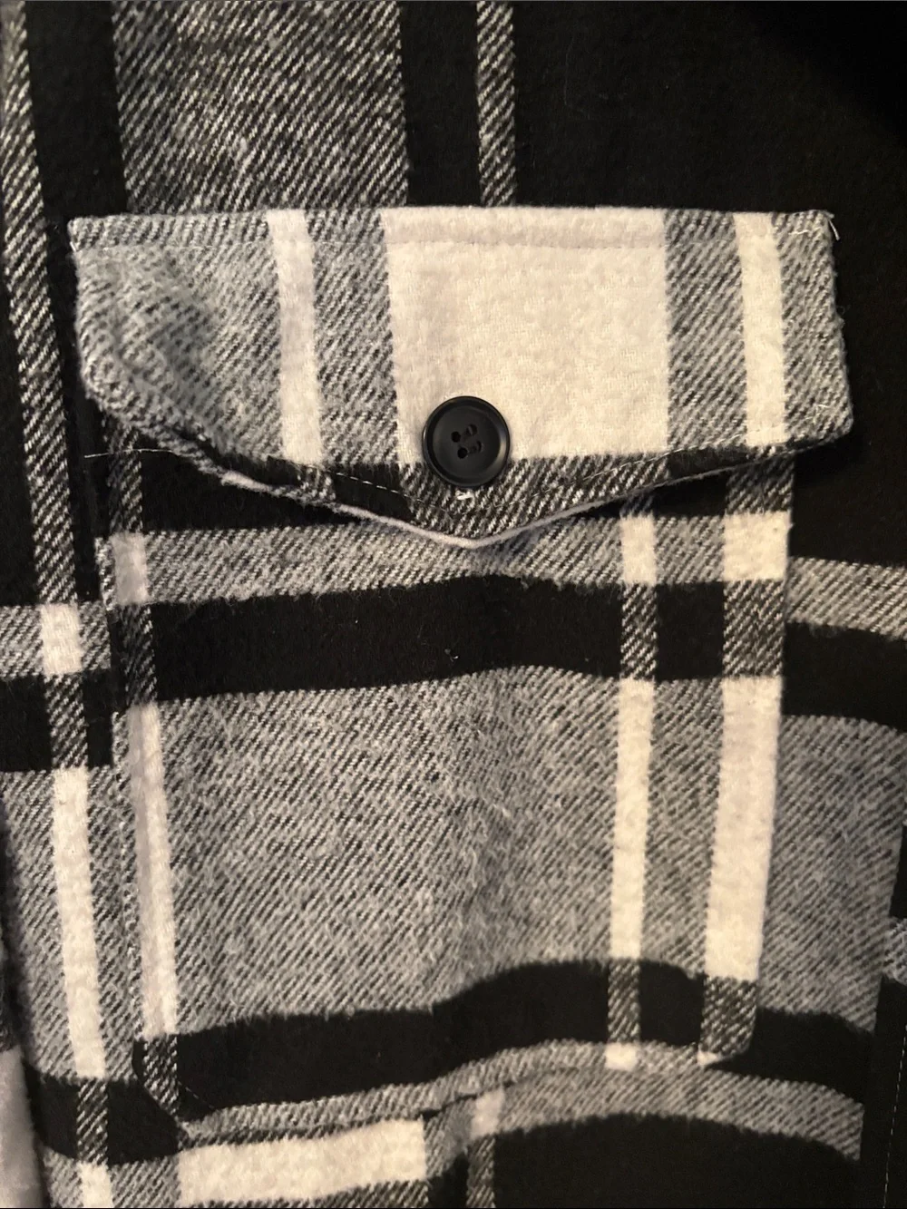 Plaid Button-Up Shacket - Picture 4 of 8